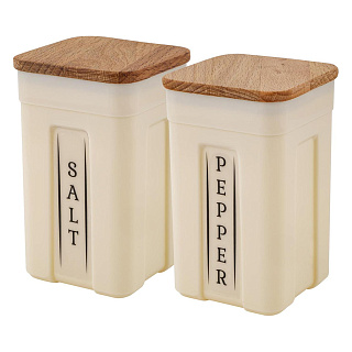 Набор контейнеров для специй Sugar&Spice Rosemary с деревянной крышкой 0,2 л х 2 штуки SE106512996