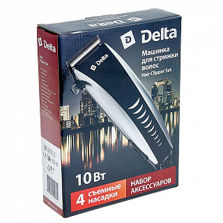 Машинка для стрижки волос 10 Вт DELTA DL-4013 голубая
