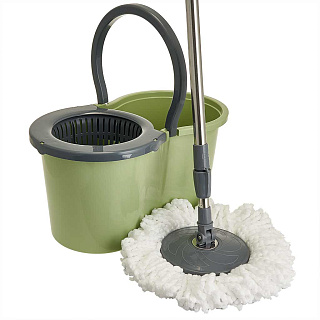 Комплект для уборки SPIN MOP (оливковый) 37995