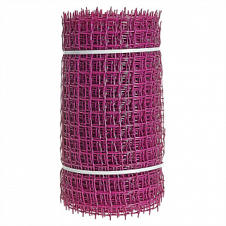 Сетка садовая пластиковая квадратная 33×33 мм, 0,5×20 м ПРОФИ розовая