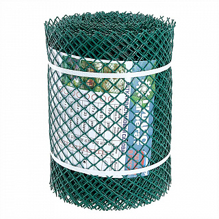 Сетка садовая пластиковая ромбическая 15x15мм, 0,3x20м Гидроагрегат