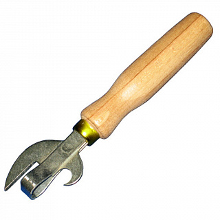 Открывалка с деревянной лакированной ручкой