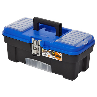 Ящик для инструментов Blocker Expert 16" с металлическим замком BR3930-ЧС черный/синий лего