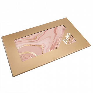 Доска разделочная 23×37см стеклянная ДВ4-019 "Розовый камень"