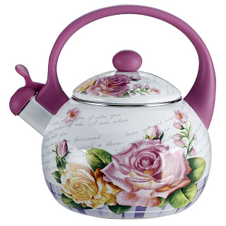 Чайник  2,5 л со свистком EM-25101/35 "Чайная роза"