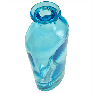 Ваза-бутылка 2307/Р603 "Идеал" голубая