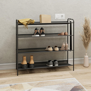 Подставка для обуви "Женева 34" (GENEVA shoes rack 34) (Графит) ПДОЖ34  ГР