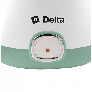 Йогуртница электрическая 20 Вт, 1 л DELTA DL-8400 белая с серо-зеленым