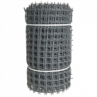 Сетка садовая пластиковая квадратная 33×33 мм, 0,5×20 м ПРОФИ серая