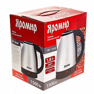 Чайник электрический 1500 Вт, 1,8 л ЯРОМИР ЯР-1058