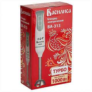 Блендер погружной 1000 Вт ВАСИЛИСА ВА-313 белый с зеленым