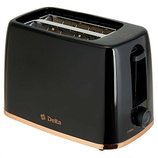 Тостер 650 Вт DELTA DL-6901 черный