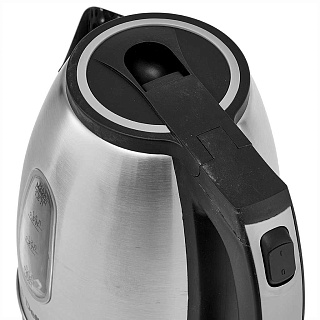 Чайник электрический 1500 Вт, 1,8 л DELTA DL-1114 черный с серым