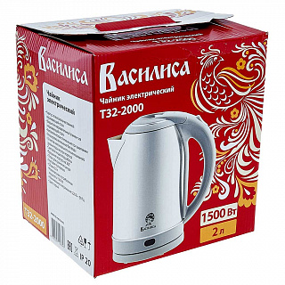 Чайник электрический 1500 Вт, 2 л ВАСИЛИСА Т32-2000