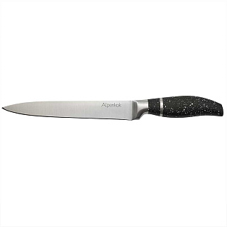 Нож 8" (20 см) для нарезки из нержавеющей стали AK-2130/C "Master" черный гранит