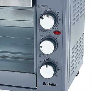 Духовка электрическая 1750 Вт 38 л DELTA D-001 серая