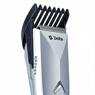 Машинка для стрижки волос DELTA DL-4035A аккумуляторная, серебро