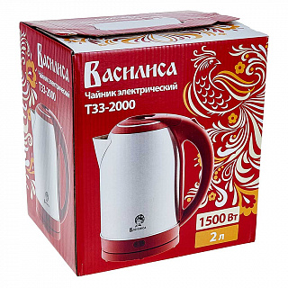 Чайник электрический 1500 Вт, 2 л ВАСИЛИСА Т33-2000