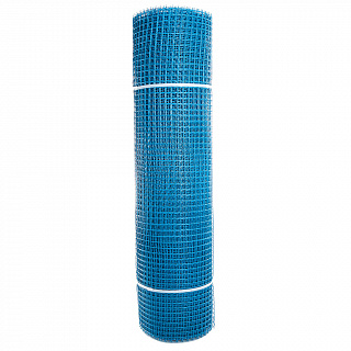 Сетка садовая пластиковая квадратная ПРОФИ 15x15мм, 1x20м, голубая