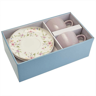 Чайный набор 4 предмета Ф2-045P/2 "Blossom Violet" в подарочной коробке