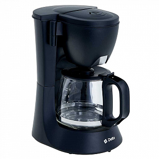 Кофеварка 600 Вт, 600 мл DELTA DL-8153 черная