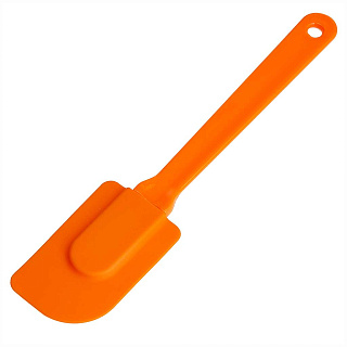 Лопатка силиконовая 24×5 см AK-6078S цвет оранжевый