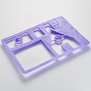 3D-форма для вырубки из теста 27,5х19х1,5см пластиковая Webber BE-4428 "ДОМ" фиолетовая