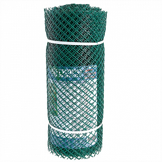 Сетка садовая пластиковая ромбическая 15x15мм, 0,5x20м Гидроагрегат
