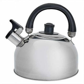 Чайник со свистком 2,5 л из нержавеющей стали, индукционное дно WEBBER BE-0526