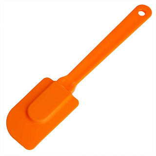 Лопатка силиконовая 24×5 см AK-6078S цвет оранжевый