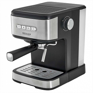 Кофеварка 850 Вт, 1,5 л, 15 бар DELTA LUX DE-2003 черная