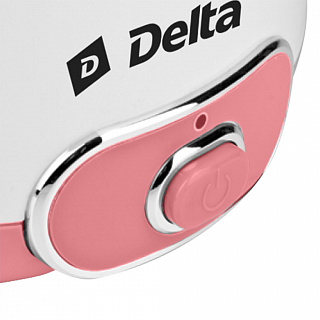 Йогуртница электрическая 20 Вт, 1,5 л DELTA DL-8401 белая с розовым