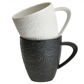 Набор кружек 2 предмета 360 мл AK4-0007 "FLAT WHITE collection" в подарочной коробке