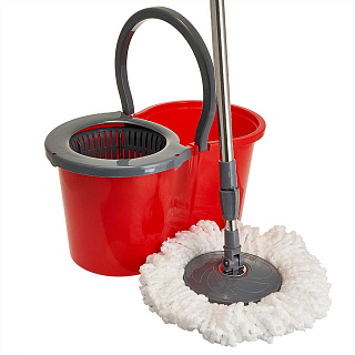 Комплект для уборки SPIN MOP (красный) 37995