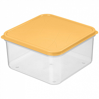 Контейнер для продуктов "Modena" квадратный 0,4 л с гибкой крышкой 221110104/01 бледно-желтый
