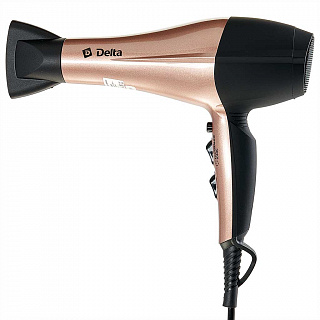 Фен 2200 Вт DELTA DL-0937 черный с бежевым
