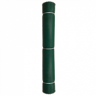 Сетка садовая пластиковая ромбическая 17×17 мм, 1,8×20 м Гидроагрегат зеленая