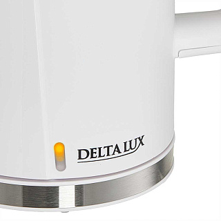 Чайник электрический 2200 Вт, 1,8 л DELTA LUX DE-1011, двойной корпус, белый