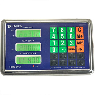 Весы электронные беспроводные платформенные напольные Delta до 300 кг, 40х50 см ТВП2-300С