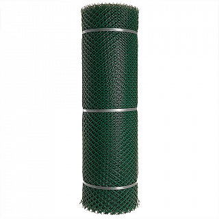 Сетка садовая пластиковая ромбическая 17×17 мм, 0,9×20 м Гидроагрегат зеленая