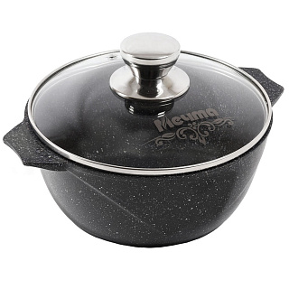 Кастрюля 2 л АП Гранит black 42802