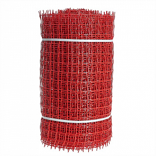Сетка садовая пластиковая квадратная 33×33 мм, 0,5×20 м ПРОФИ красная