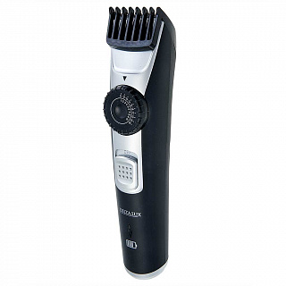 Машинка для стрижки волос 2 Вт DELTA LUX DE-4208A аккумуляторная чёрная с серебристым