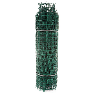 Сетка садовая пластиковая квадратная ПРОФИ 50x50мм, 1x20м, зеленая