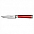 Нож 3,5" (8,89 см) для чистки овощей из нержавеющей стали AK-2080/E "Burgundy" с красной ручкой