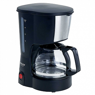Кофеварка 600 Вт, 600 мл DELTA LUX DL-8161 черная